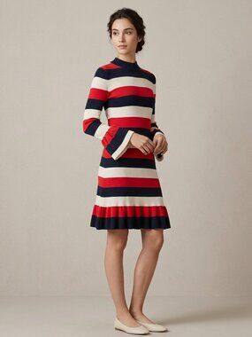 🆕 Ann Taylor Loft Stripes Dress Sz S